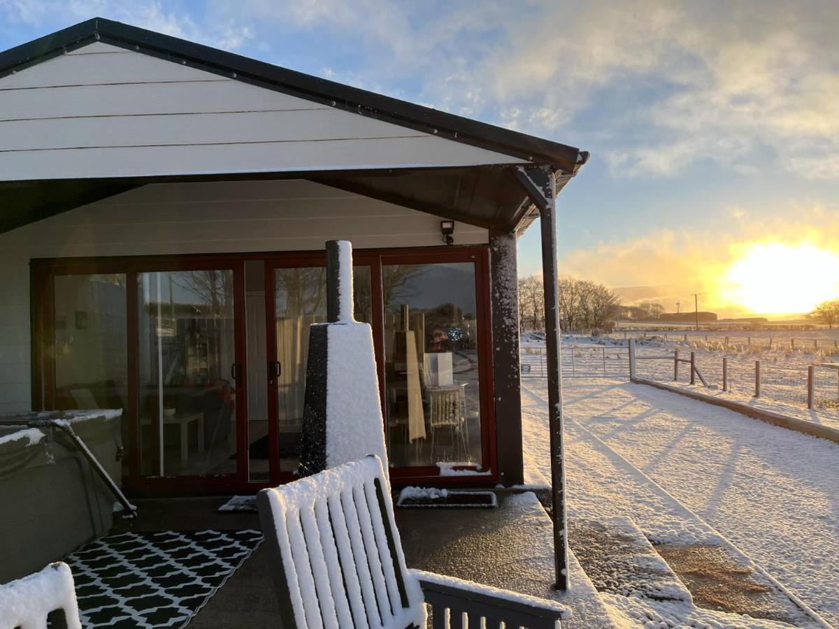 Deerfin Rentals Private Chalet with Hot Tub Ballymena Buitenkant foto